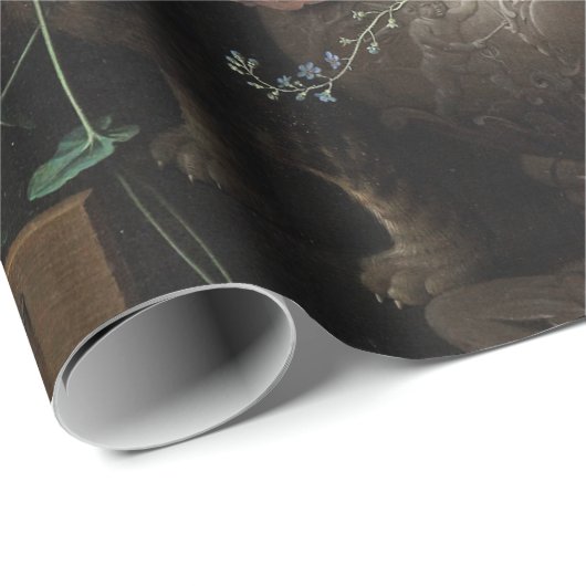 Papier Cadeau Le bouquet renversé par Abraham Mignon (Coin rond)