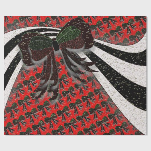 Papier Cadeau Le Bow de Noël - (Plat)