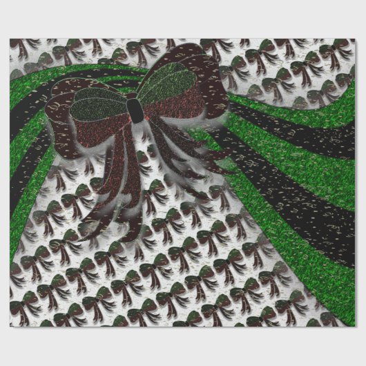 Papier Cadeau Le Bow de Noël - (Plat)