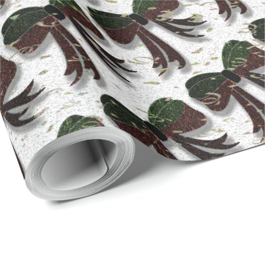 Papier Cadeau Le Bow de Noël - (Coin rond)