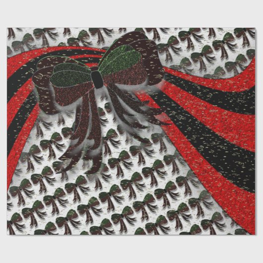 Papier Cadeau Le Bow de Noël - (Plat)