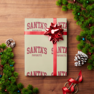 Papier Cadeau Le cadeau de Noël préféré du Père Noël Drôle de fê
