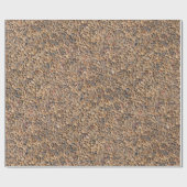 Papier Cadeau Le caillou rugueux de nature lapide la petite (Plat)