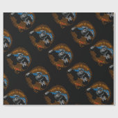 Papier Cadeau Le camion de monstre ceci est comment je vole (Plat)