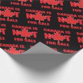 Papier Cadeau Le Canada n'est PAS à vendre (Coin)