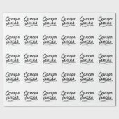 Papier Cadeau Le Cancer suce (Plat)