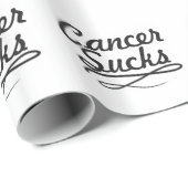 Papier Cadeau Le Cancer suce (Coin rond)