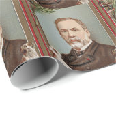 Papier Cadeau Le célèbre Portrait de Louis Pasteur (Coin rond)