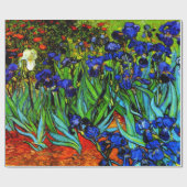 Papier Cadeau Le célèbre tableau de Van Gogh, Irises, (Plat)