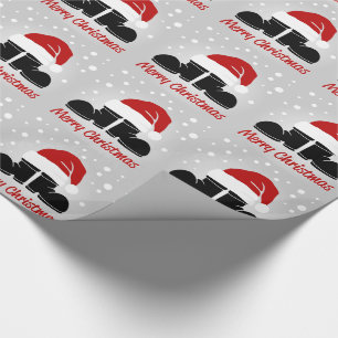 Papier Cadeau Le Chapeau et les Bottes du Père Noël
