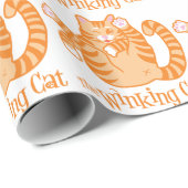 Papier Cadeau Le chat clignotant (Coin rond)