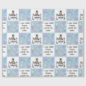 Papier Cadeau Le chat déteste les anniversaires - drôle de chat (Plat)