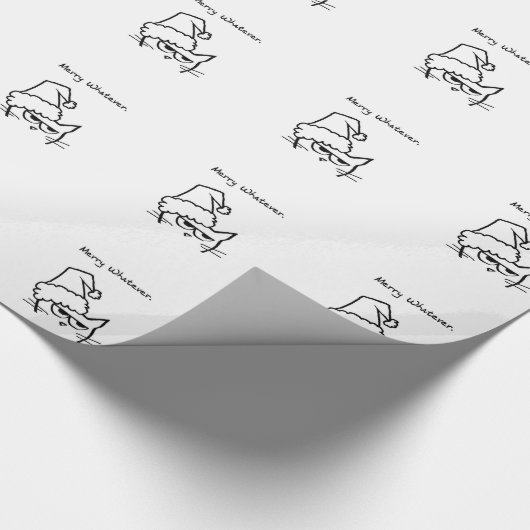 Papier Cadeau Le chat fâché est (Coin)