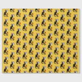 Papier Cadeau Le Chat Noir Halloween Witch (Plat)