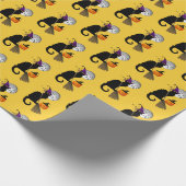 Papier Cadeau Le Chat Noir Halloween Witch (Coin)