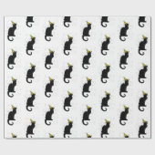 Papier Cadeau Le Chat Noir Party Hat Confetti Celebration (Plat)
