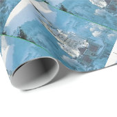 Papier Cadeau Le château de beauté de sommeil (Coin rond)