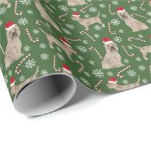 Papier Cadeau Le chien de Noël de Cairn Terrier (Coin rond)