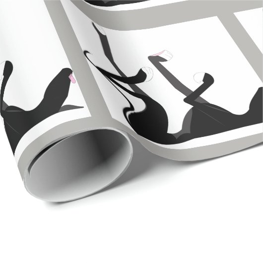 Papier Cadeau Le chien de Roaching (Coin rond)