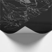 Papier Cadeau Le chrome argenté comme le zodiaque de Balance se (Coin)