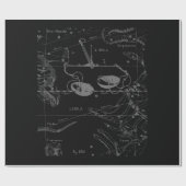 Papier Cadeau Le chrome argenté comme le zodiaque de Balance se (Plat)