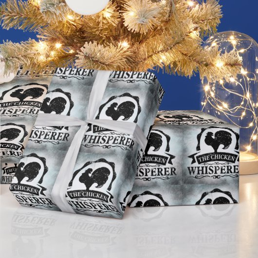 Papier Cadeau Le Chuchoteur de Poulets Drôle (Vacances)