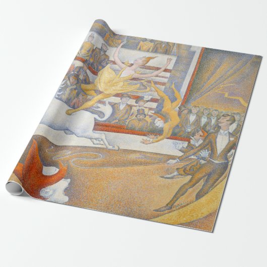 Papier Cadeau Le cirque de Georges Seurat 1891 (Déroulé)