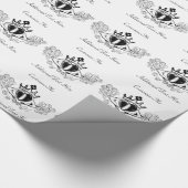 Papier Cadeau Le Claddagh (noir) (Coin)