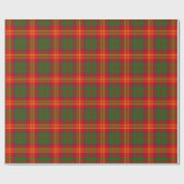Papier Cadeau Le clan brûle le motif de plaid de tartan (Plat)
