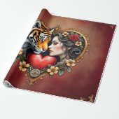 Papier Cadeau Le coeur du désert caché, (Déroulé)