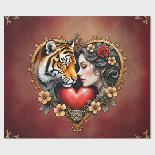 Papier Cadeau Le coeur du désert caché, (Plat)