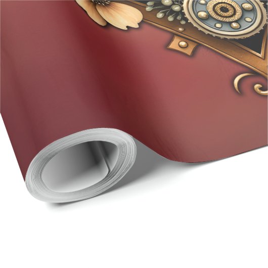 Papier Cadeau Le coeur du désert caché, (Coin rond)