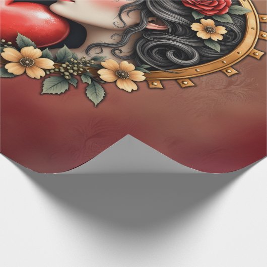 Papier Cadeau Le coeur du désert caché, (Coin)