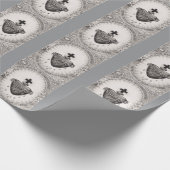Papier Cadeau Le Coeur le plus sacré de Jésus-Christ (Coin)