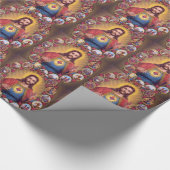 Papier Cadeau Le coeur sacré de Jésus (Coin)