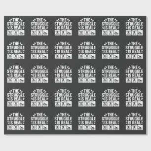 Papier Cadeau Le combat est vraiment drôle - Gym T-Rex