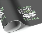 Papier Cadeau Le comptable possède un tableau croisé dynamique (Coin rond)