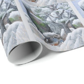 Papier Cadeau Le Couple Cosy (Coin rond)