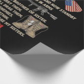 Papier Cadeau Le credo de l'ancien combattant Je suis un vétéran (Coin)