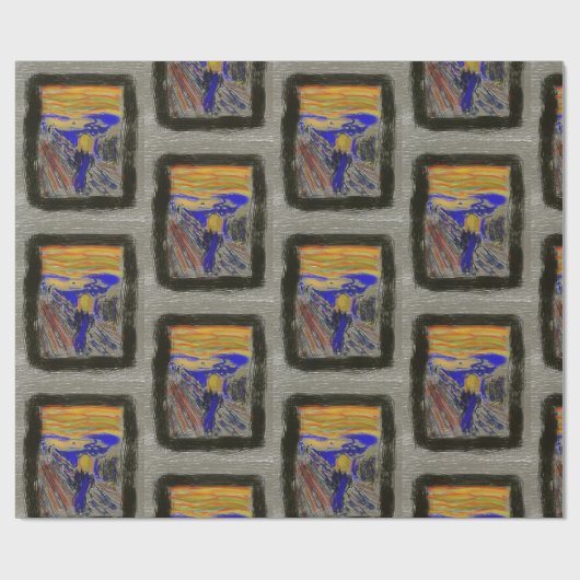 Papier Cadeau Le cri (Plat)