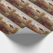Papier Cadeau le cru fleurit le (Coin)