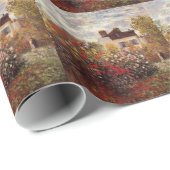 Papier Cadeau le cru fleurit le (Coin rond)