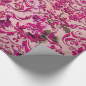 Papier Cadeau Le Damas romantique d'Olivia (Coin)