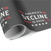 Papier Cadeau Le déclin de l'Amérique est au-dessus de l'âge d'o (Coin rond)