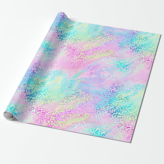 Papier Cadeau Le design Iridescente Leopard Series 10 (Déroulé)
