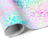 Papier Cadeau Le design Iridescente Leopard Series 10 (Coin rond)