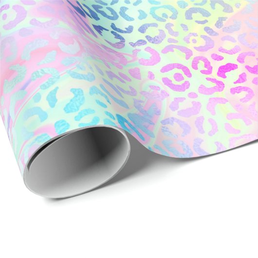 Papier Cadeau Le design Iridescente Leopard Series 10 (Coin rond)
