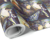 Papier Cadeau Le destin hurlant de la vie (Coin rond)