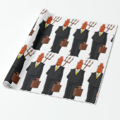 Papier Cadeau Le Diable En Costume (Déroulé)