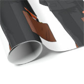 Papier Cadeau Le Diable En Costume (Coin rond)